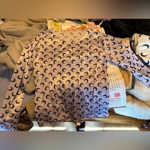 Lavender Moon Pattern Shirt